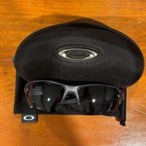 Oakley Dark Gray Sunglasses with Black Case